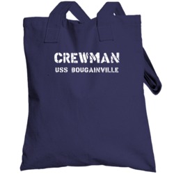 Crewman Uss Bougainville Us Navy Totebag