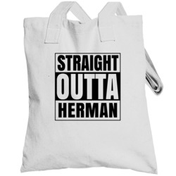 Straight Outta Herman Minnesota City Compton Parody Totebag