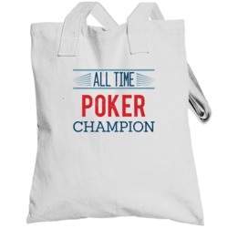 All Time  Poker Champion Card Games Totebag