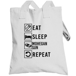 Eat Sleep Gamble Repeat Mohegan Sun Gamblingt Totebag