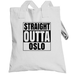Straight Outta Oslo Minnesota City Compton Parody Totebag