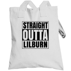 Straight Outta Lilburn Georgia City Compton Parody Totebag