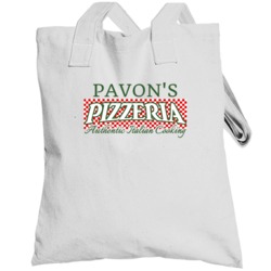 Pavon's Pizzeria Personalized Name Italian Theme Totebag