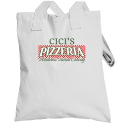 Cici's Pizzeria Personalized Name Italian Theme Totebag