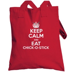 Keep Calm And Eat Chick-o-stick Food Candy Foodie Gift Totebag