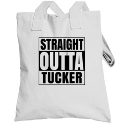 Straight Outta Tucker Georgia City Compton Parody Totebag