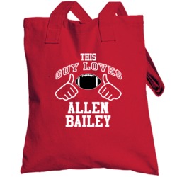 This Guy Loves Allen Bailey Kansas City Football Fan Sports Totebag