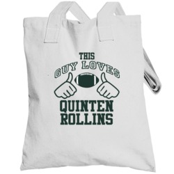 This Guy Loves Quinten Rollins Green Bay Football Fan Sports Totebag