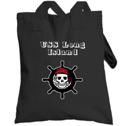 Uss Long Island Trending Skull Pirate Ship Totebag