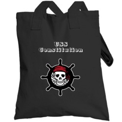 Uss Constitution Trending Skull Pirate Ship Totebag