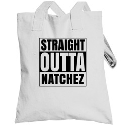 Straight Outta Natchez Mississippi City Compton Parody Totebag