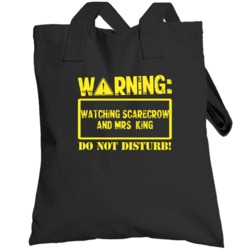 Warning Watching  Scarecrow And Mrs King Totebag