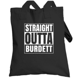 Straight Outta Burdett New York City Pride Parody Totebag
