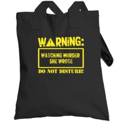 Warning Watching  Murder She Wrote Totebag