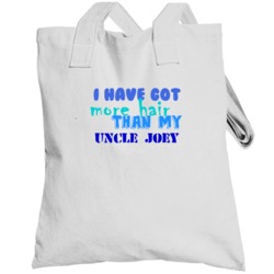 Joey Uncle Funny Bald Hair Bodysuit Totebag