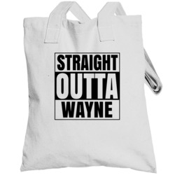 Straight Outta Wayne Pennsylvania City Compton Parody Totebag