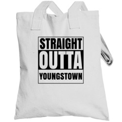 Straight Outta Youngstown Pennsylvania City Compton Parody Totebag
