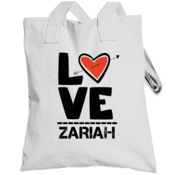 Zariah Love Valentines Day Cute Custom Name Couple Gift Trending Toteb