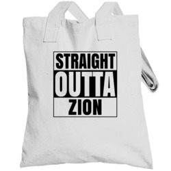 Straight Outta Zion Pennsylvania City Compton Parody Totebag