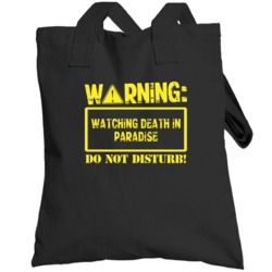Warning Watching  Death In Paradise Totebag