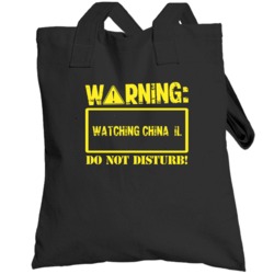 Warning Watching  China Il Totebag