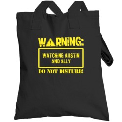 Warning Watching  Austin And Ally Totebag