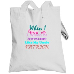 Patrick Awesome Uncle Newborn Bodysuit Funny Totebag
