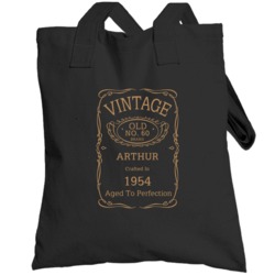No 60 Brand Arthur Crafted In 1954 Birthday Fathers Day Totebag