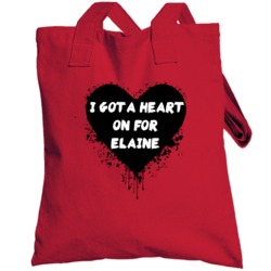 Heart On For Elaine Simple Plan Inspired Valentines Totebag