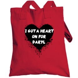 Heart On For Daryl Simple Plan Inspired Valentines Totebag