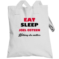 Joel Osteen Eat Sleep Religious Christian Church Totebag