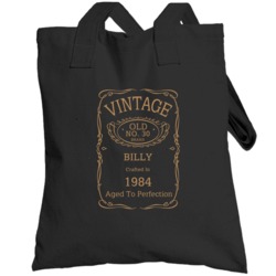 No 30 Brand Billy Crafted In 1984 Birthday Fathers Day Totebag