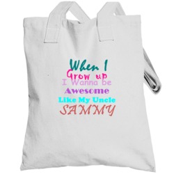 Sammy Awesome Uncle Newborn Bodysuit Funny Totebag