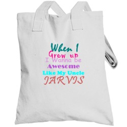 Jarvis Awesome Uncle Newborn Bodysuit Funny Totebag
