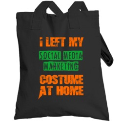 Left Social Media Marketing Halloween Costume At Home Funny Job Toteba