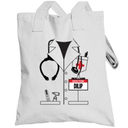 Doctor Dilip Custom Name Halloween Costume Totebag