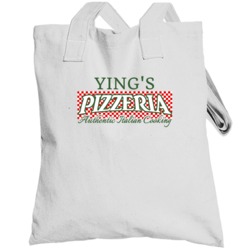 Ying's Pizzeria Personalized Name Italian Theme Totebag
