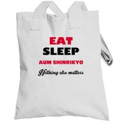 Aum Shinrikyo Eat Sleep Religious Christian Church Totebag