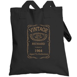 No 50 Brand Richard Crafted In 1964 Birthday Fathers Day Totebag