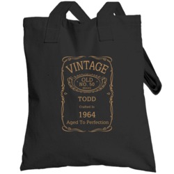 No 50 Brand Todd Crafted In 1964 Birthday Fathers Day Totebag