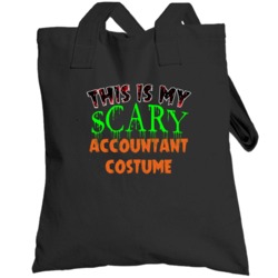 This Is My Scary Accountant Halloween Funny Custom Job Totebag