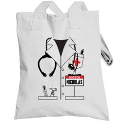 Doctor Nicholas Custom Name Halloween Costume Totebag