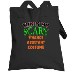 This Is My Scary Finance Assistant Halloween Funny Custom Job Totebag