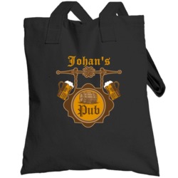Johan Pub Bar Drinking Cards Fathers Day Dad Totebag