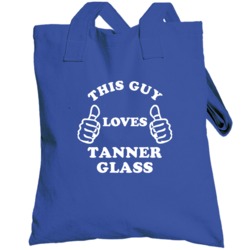 This Guy Loves Tanner Glass Hebrew Sports Athletes Totebag