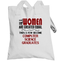Woman Computer Science Graduate Totebag