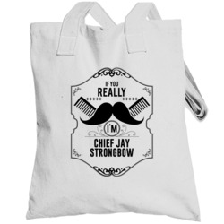 If You Mustache Im Chief Jay Strongbow Barber Wwe Hall Of Fame Totebag