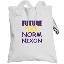 Norm Nixon Future Mrs Sports Basketball Los Angeles California Totebag