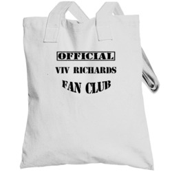 Offical Viv Richards Fan Club Cricket Hall Of Fame Totebag