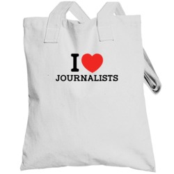 I Heart Journalist Love Jobs Ny Parody Totebag